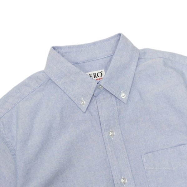 画像3: SERO(セロ)Short Sleeve  B.D Shirt(ショートスリーブボタンダウンシャツ)"OxFord" / Blue(ブルー) (3)