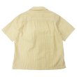 画像2: SERO（セロ）Short Sleeve Open Collar Shirt（ショートスリーブオープンカラーシャツ）"Seersucker" / Yellow（イエロー） (2)