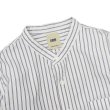 画像3: F.O.B FACTORY（エフオービーファクトリー）BAND COLLAR SHIRT（バンドカラーシャツ）"STRIPE" / White（ホワイト） (3)