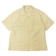 画像1: SERO（セロ）Short Sleeve Open Collar Shirt（ショートスリーブオープンカラーシャツ）"Seersucker" / Yellow（イエロー） (1)