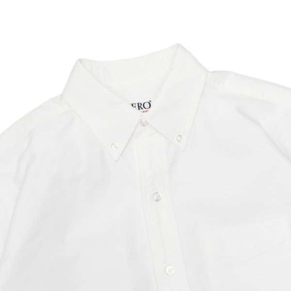 画像3: SERO(セロ)Short Sleeve  B.D Shirt(ショートスリーブボタンダウンシャツ)"OxFord" / White(ホワイト) (3)