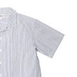 画像4: SERO（セロ）Short Sleeve Open Collar Shirt（ショートスリーブオープンカラーシャツ）"Seersucker" / Blue（ブルー） (4)