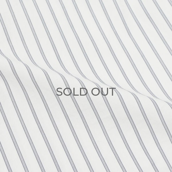画像6: F.O.B FACTORY（エフオービーファクトリー）BAND COLLAR SHIRT（バンドカラーシャツ）"STRIPE" / White（ホワイト） (6)