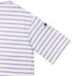 画像4: SAINT JAMES（セントジェームス）TEE LOOSE（五分袖ドロップショルダー）"Women” / NEIGE×LAILAS（ホワイト×ライラック） (4)