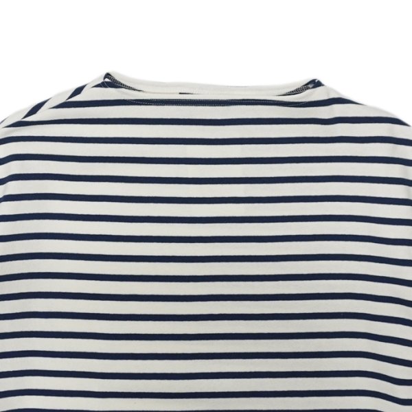 画像3: SAINT JAMES(セントジェームス)TEE LOOSE(五分袖ドロップショルダー)"BORDER" / ECUME×ENCRE(ナチュラル×ネイビー) (3)