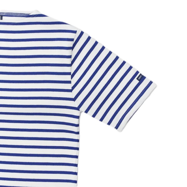 画像4: SAINT JAMES(セントジェームス)OUESSANT SHORT SLEEVE(ウエッソンショートスリーブ)”BORDER" / NEIGE×GITANE(ホワイト×ロイヤルブルー) (4)