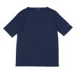 画像1: SAINT JAMES（セントジェームス）OUESSANT SHORT SLEEVE（ウエッソンショートスリーブ）/ NAVY×NOIR（ネイビー×ブラック） (1)