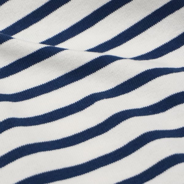 画像6: SAINT JAMES(セントジェームス)TEE LOOSE(五分袖ドロップショルダー)"BORDER" / ECUME×ENCRE(ナチュラル×ネイビー) (6)