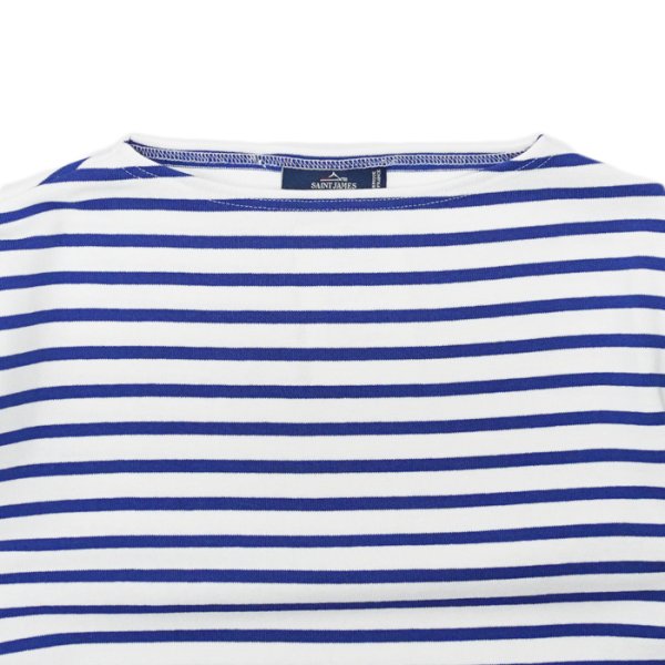 画像3: SAINT JAMES(セントジェームス)OUESSANT SHORT SLEEVE(ウエッソンショートスリーブ)”BORDER" / NEIGE×GITANE(ホワイト×ロイヤルブルー) (3)