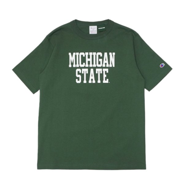 画像4: Champion（チャンピオン）"New" T1011 US Print T-Shirt（ティーテンイレブンUSプリントTシャツ）"MICHIGAN STATE・Made in USA" / White（ホワイト）・Green（グリーン） (4)