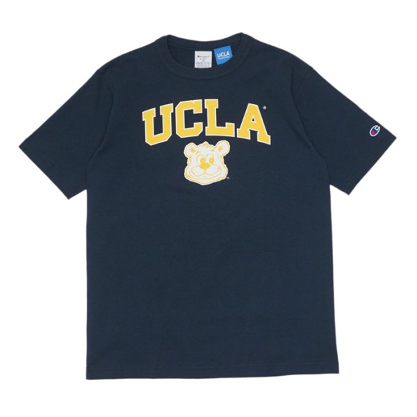 画像1: Champion（チャンピオン）"New" T1011 US Print T-Shirt（ティーテンイレブンUSプリントTシャツ）"UCLA・Made in USA" / Navy（ネイビー） (1)
