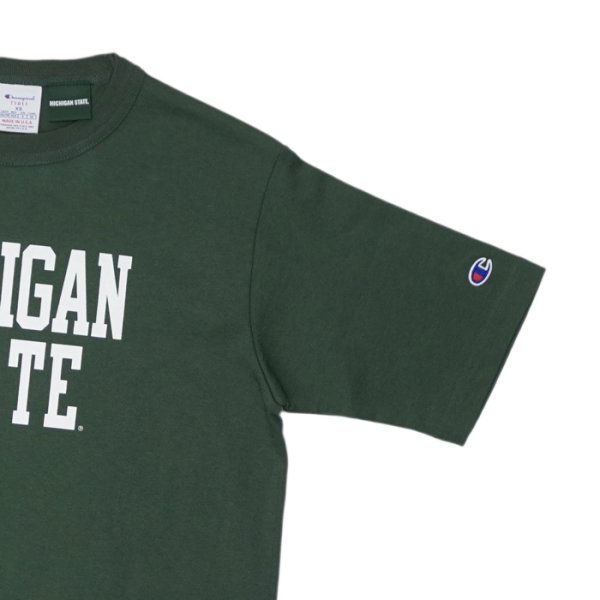 画像7: Champion（チャンピオン）"New" T1011 US Print T-Shirt（ティーテンイレブンUSプリントTシャツ）"MICHIGAN STATE・Made in USA" / White（ホワイト）・Green（グリーン） (7)