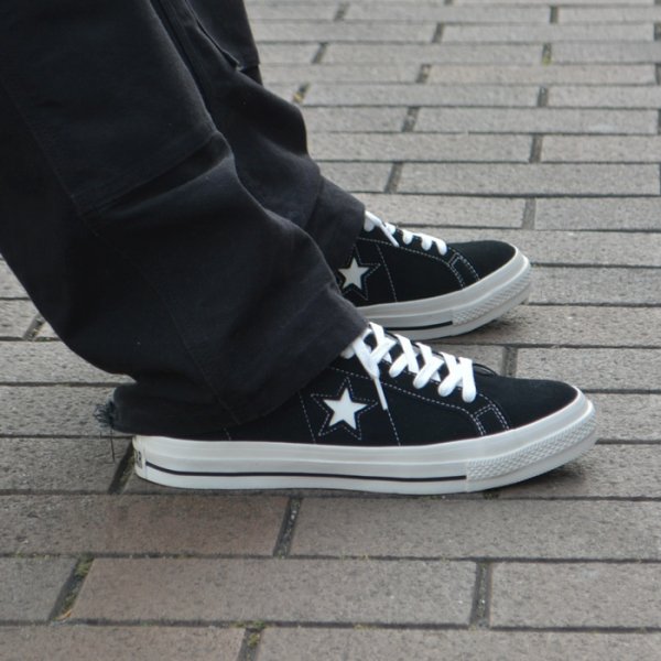画像5: CONVERSE(コンバース)ONE STAR SUEDE(ワンスタースエード)/ Black(ブラック) (5)