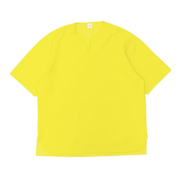 画像1: blurhms ROOTSTOCK（ブラームスルーツストック）Rough&Smooth Thermal Over-Neck（ラフ&スムースサーマルオーバーネックシャツ）/ Yellow（イエロー） (1)