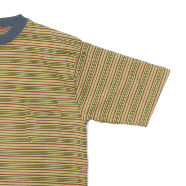 画像3: Nigel Cabourn(ナイジェル・ケーボン)9.5oz BORDER H/S T-SHIRT(9.5ozボーダーハーフスリーブTシャツ)/ Khaki(カーキ) (3)