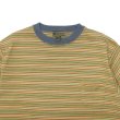 画像2: Nigel Cabourn（ナイジェル・ケーボン）9.5oz BORDER H/S T-SHIRT（9.5ozボーダーハーフスリーブTシャツ）/ Khaki（カーキ） (2)