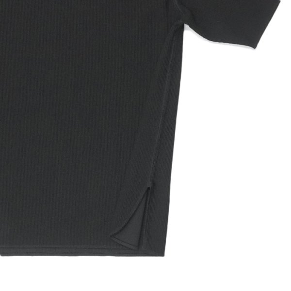 画像5: blurhms ROOTSTOCK（ブラームスルーツストック）Rough&Smooth Thermal Over-Neck S/S（ラフ&スムースサーマルオーバーネックシャツS/S）/ Black（ブラック） (5)