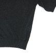 画像4: alvana（アルヴァナ）WASHI SKIPPER S/S KNIT（和紙スキッパーS/Sニット）/ Black（ブラック） (4)