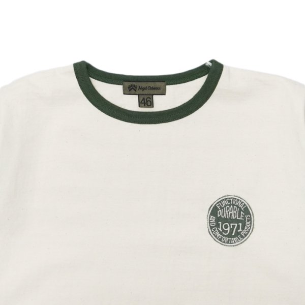 画像3: Nigel Cabourn(ナイジェル・ケーボン)Baseball Wappen T-Shirt(ベースボールワッペンTシャツ)/ Ivory×Green(アイボリー×グリーン) (3)