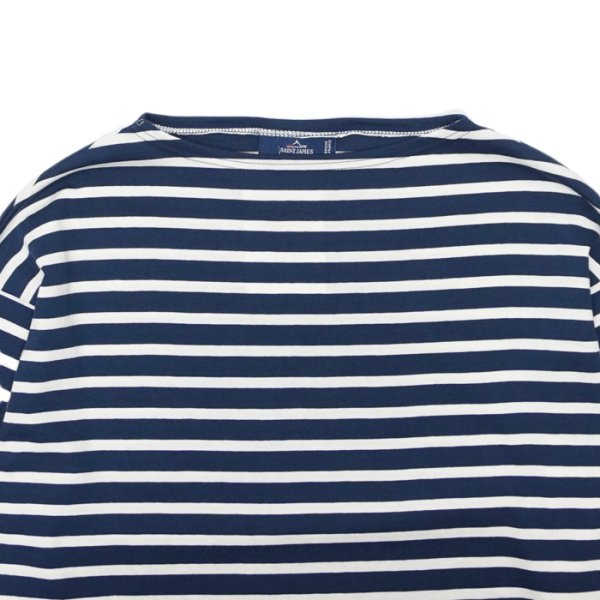 画像3: SAINT JAMES(セントジェームス)MORLAIX LOOSE(モーレ ルーズ)”Men" / MARINE×ECUME(マリン×ミルキーホワイト) (3)