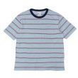 画像1: felco（フェルコ） S/S Crew Pocket Tee（S/SクルーポケットTシャツ）”CRESER STRIPE" / L,Blue-White×Burgundy Stripe（ライトブルー-ホワイト×バーガンディストライプ） (1)