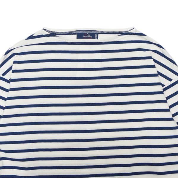 画像3: SAINT JAMES(セントジェームス)MORLAIX LOOSE(モーレ ルーズ)”Men" / ECUME×ENCRE(ミルキーホワイト×ブルーネイビー) (3)