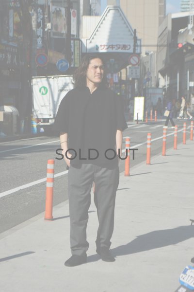 画像7: blurhms ROOTSTOCK（ブラームスルーツストック）Rough&Smooth Thermal Over-Neck S/S（ラフ&スムースサーマルオーバーネックシャツS/S）/ Black（ブラック） (7)