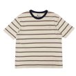 画像1: felco（フェルコ） S/S Crew Pocket Tee（S/SクルーポケットTシャツ）”CRESER STRIPE" / Natural-Blue×Mastard Stripe（ナチュラル-ブルー×マスタードストライプ） (1)