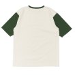 画像2: Nigel Cabourn（ナイジェル・ケーボン）Baseball Wappen T-Shirt（ベースボールワッペンTシャツ）/ Ivory×Green（アイボリー×グリーン） (2)