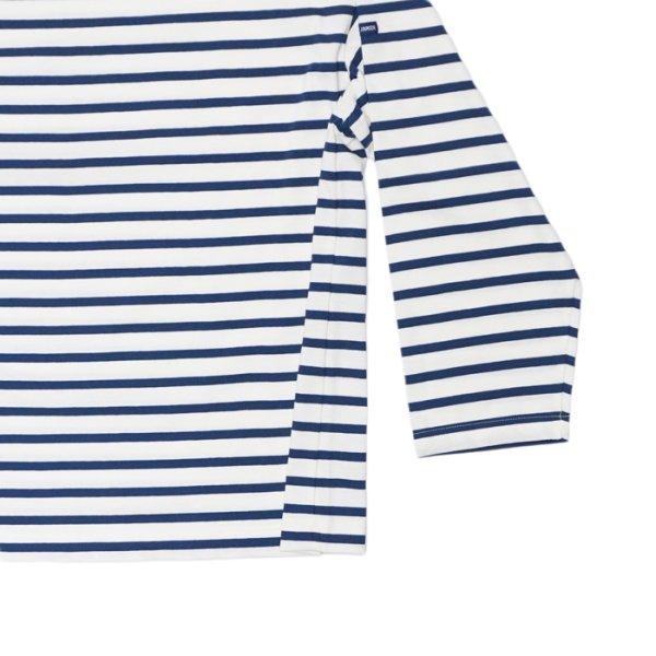 画像5: SAINT JAMES(セントジェームス)MORLAIX LOOSE(モーレ ルーズ)”Men" / ECUME×ENCRE(ミルキーホワイト×ブルーネイビー) (5)