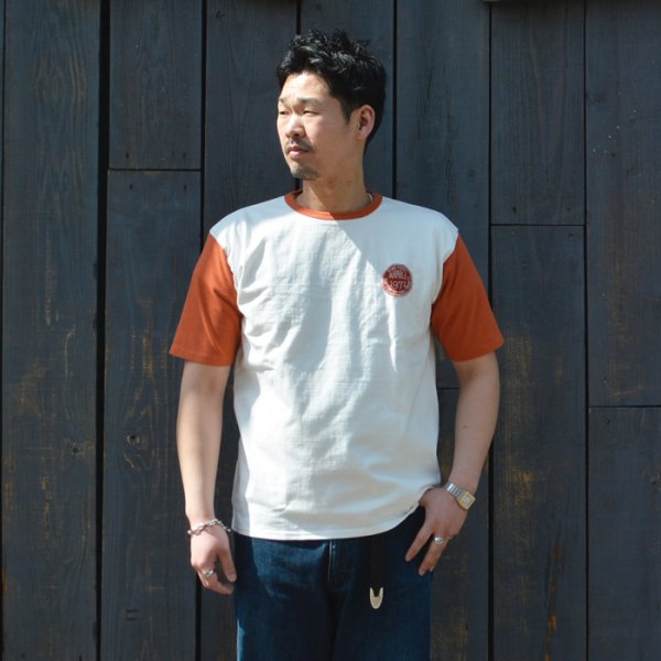 画像7: Nigel Cabourn(ナイジェル・ケーボン)Baseball Wappen T-Shirt(ベースボールワッペンTシャツ)/ Ivory×Green(アイボリー×グリーン) (7)