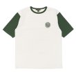 画像1: Nigel Cabourn（ナイジェル・ケーボン）Baseball Wappen T-Shirt（ベースボールワッペンTシャツ）/ Ivory×Green（アイボリー×グリーン） (1)