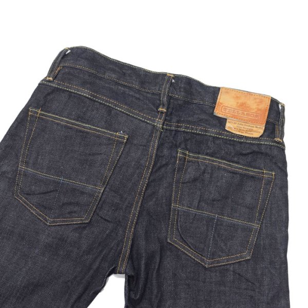 画像6: TELLASON(テラソン)"John Graham Mellor" Slim Straight 14.75oz Denim(スリムストレート)/Indigo Blue(インディゴブルー)ワンウォッシュ【裾上げ無料】 (6)
