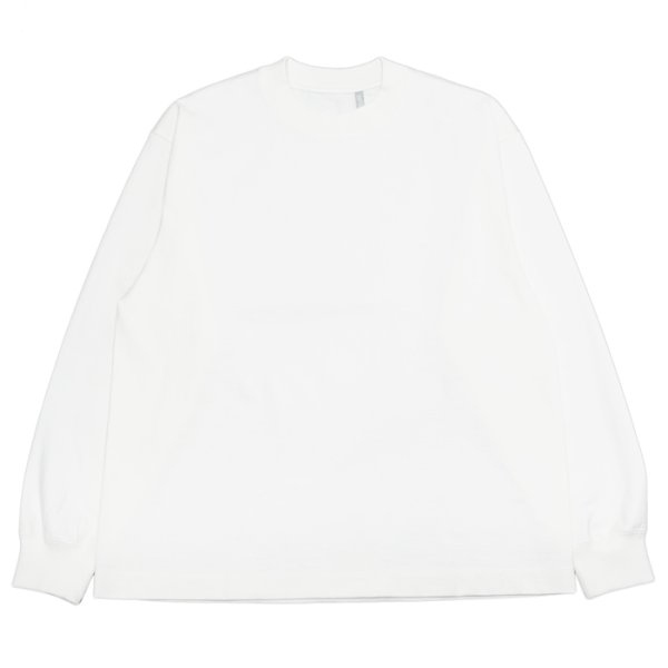画像1: KAPTAIN SUNSHINE（キャプテンサンシャイン）Suvin Supima Tube Long Sleeve Tee Heavy（スビンスーピマチューブロングスリーブヘビーTシャツ）"SUVIN SUPIMA TUBE JERSEY HEAVY" / White（ホワイト） (1)