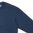 画像4: KAPTAIN SUNSHINE（キャプテンサンシャイン）Suvin Supima Tube Long Sleeve Tee Heavy（スビンスーピマチューブロングスリーブヘビーTシャツ）"SUVIN SUPIMA TUBE JERSEY HEAVY" / Steel Navy（スティールネイビー） (4)