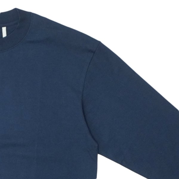画像4: 【PointUp10%11/10迄】KAPTAIN SUNSHINE（キャプテンサンシャイン）Suvin Supima Tube Long Sleeve Tee Heavy（スビンスーピマチューブロングスリーブヘビーTシャツ）"SUVIN SUPIMA TUBE JERSEY HEAVY" / Steel Navy（スティールネイビー） (4)