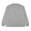 画像2: KAPTAIN SUNSHINE（キャプテンサンシャイン）Suvin Supima Tube Long Sleeve Tee Heavy（スビンスーピマチューブロングスリーブヘビーTシャツ）"SUVIN SUPIMA TUBE JERSEY HEAVY" / Feather Grey（フェザーグレー） (2)