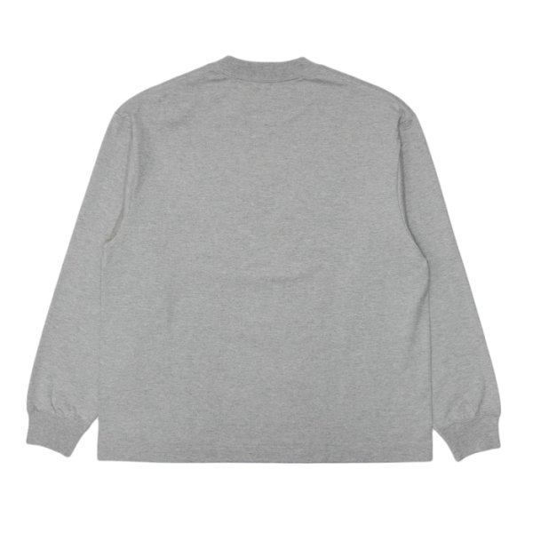 画像2: 【PointUp10%11/10迄】KAPTAIN SUNSHINE(キャプテンサンシャイン)Suvin Supima Tube Long Sleeve Tee Heavy(スビンスーピマチューブロングスリーブヘビーTシャツ)"SUVIN SUPIMA TUBE JERSEY HEAVY" / Feather Grey(フェザーグレー) (2)