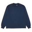 画像1: KAPTAIN SUNSHINE（キャプテンサンシャイン）Suvin Supima Tube Long Sleeve Tee Heavy（スビンスーピマチューブロングスリーブヘビーTシャツ）"SUVIN SUPIMA TUBE JERSEY HEAVY" / Steel Navy（スティールネイビー） (1)