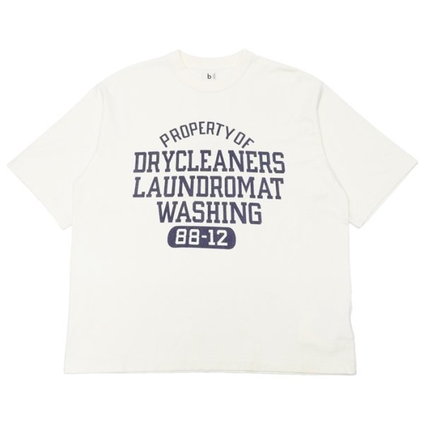 画像1: blurhms ROOTSTOCK（ブラームスルーツストック）88-12 Print Tee WIDE（88-12プリントTシャツワイド）"NOT-WASHING-TON" / Ivory（アイボリー） (1)