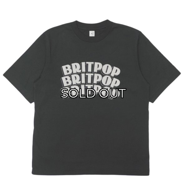 画像1: blurhms ROOTSTOCK（ブラームスルーツストック）BRITPOP Print Tee STANDARD（ブリットポップ プリントTシャツ"スタンダード"）/ INK Black×Ivory（インクブラック×アイボリー） (1)