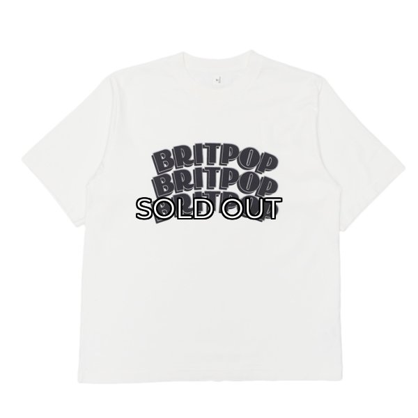 画像1: blurhms ROOTSTOCK（ブラームスルーツストック）BRITPOP Print Tee STANDARD（ブリットポップ プリントTシャツ"スタンダード"）/ White×Black（ホワイト×ブラック） (1)