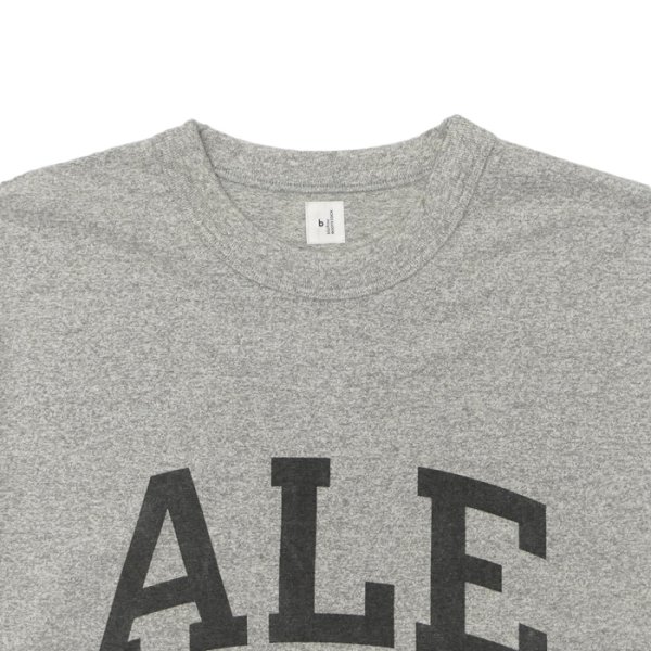 画像2: blurhmsROOTSTOCK(ブラームスルーツストック)ALE-Y 88-12 Print Tee ”WIDE”(88-12プリントTシャツ"ワイド")/ Heather Grey(ヘザーグレー) (2)