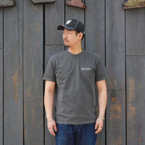 画像7: BARNS OUTFITTERS (バーンズアウトフィッターズ) Re:Producter S/S Print T-Shirt(リプロダクターS/SプリントTシャツ)”ATLANTA?/ Black(ブラック) (7)