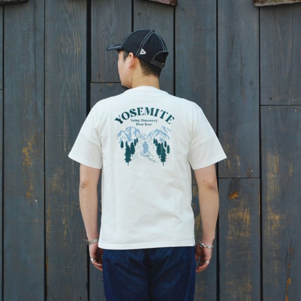 画像9: BARNS OUTFITTERS (バーンズアウトフィッターズ) Tough Neck S/S Print T-Shirt (タフネックプリントTシャツ) "YOSEMITE" / Black(ブラック) (9)