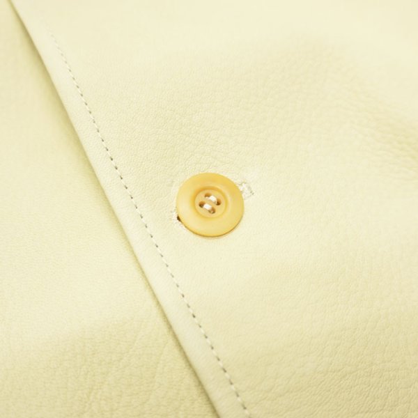 画像7: 【PointUp10%11/10迄】Y'2 LEATHER(ワイツーレザー)DEER SKIN ROUNDED HEM CAR COAT(ディアスキン カーコート)"Spring Edition" / Cream(クリーム) (7)