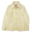 画像1: Y'2 LEATHER（ワイツーレザー）DEER SKIN ROUNDED HEM CAR COAT（ディアスキン カーコート）"Spring Edition" / Cream（クリーム） (1)