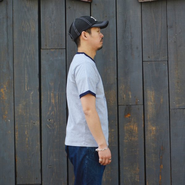 画像8: BARNS OUTFITTERS (バーンズアウトフィッターズ) Ringer Print Tee Shirt（リンガープリントTシャツ）”GARPEFLUITE?/ White(ホワイト) (8)