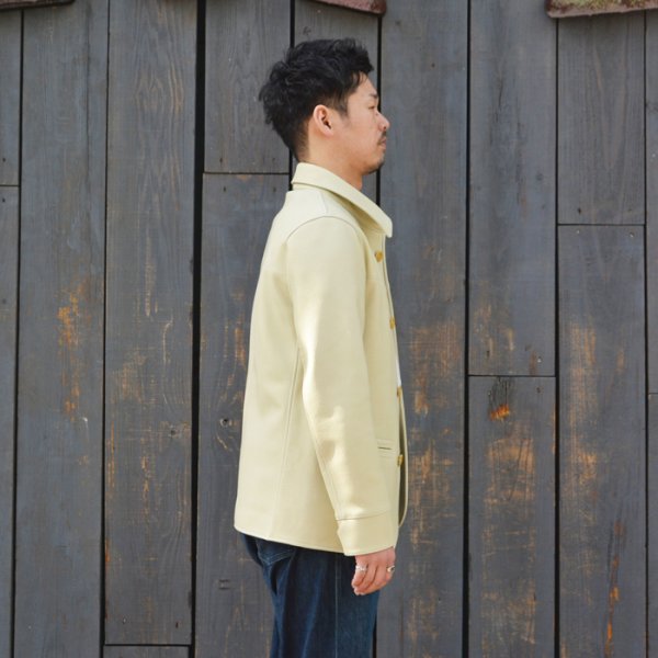 画像10: 【PointUp10%11/10迄】Y'2 LEATHER(ワイツーレザー)DEER SKIN ROUNDED HEM CAR COAT(ディアスキン カーコート)"Spring Edition" / Cream(クリーム) (10)