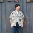 画像7: Nigel Cabourn（ナイジェル・ケーボン）OPEN COLLAR SHIRT（オープンカラーシャツ）"BB&CRIC" / Grey（グレー） (7)